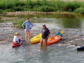 Kayaking on the Llano River