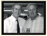 Texas Governor George W. Bush with Randy Leifeste